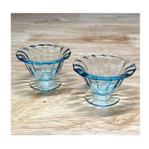 Antique Glass mini dish/cup ~ set of 2